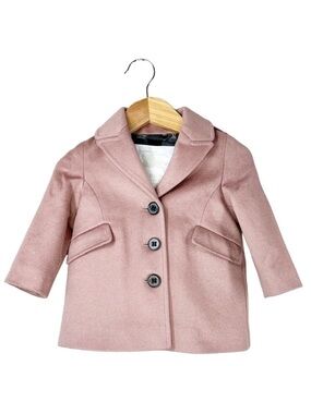 Burberry Baby Cashmere Coat “Mini Bridget” 6 Months Antique Rose Pink New NWT